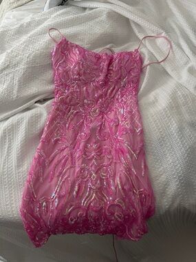 Pink sparkly Windsor dress